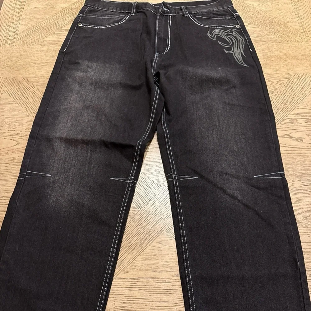COPY - PLAY BIGG - Men’s Y2K Grudge Black Jeans Size 38